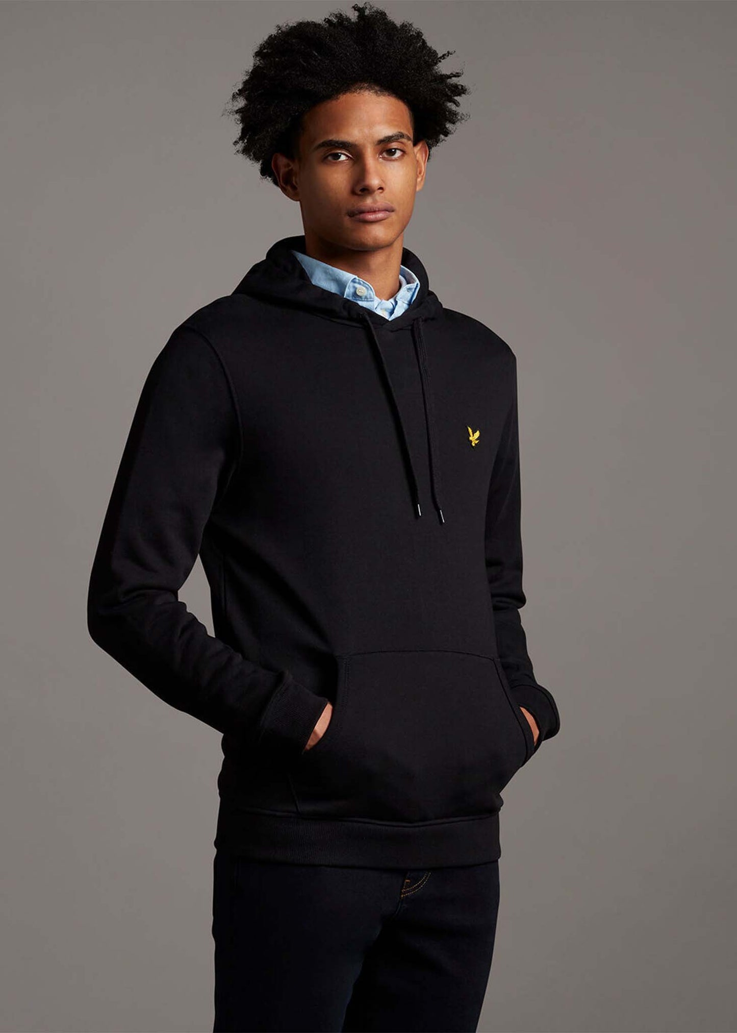 lyle and scott hoodie trui zwart