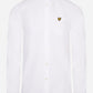 Lyle & Scott Overhemden  Light weight oxford shirt ss - white 