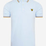 Lyle & Scott Polo's Tipped polo - pastel blue / stand storm