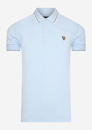 Lyle & Scott Polo's Tipped polo shirt - deck blue white