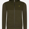Lyle & Scott Vesten Softshell jersey zip hoodie - olive