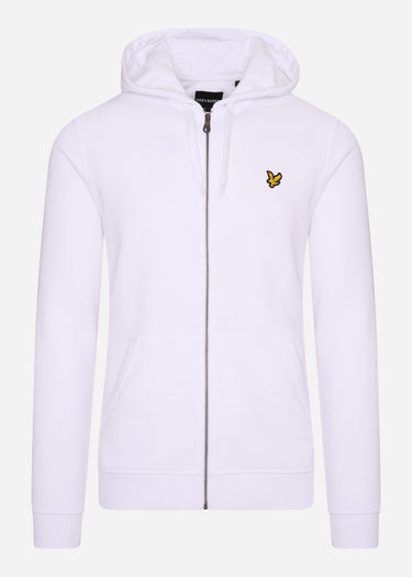 Lyle & Scott Vesten  Zip through hoodie - white