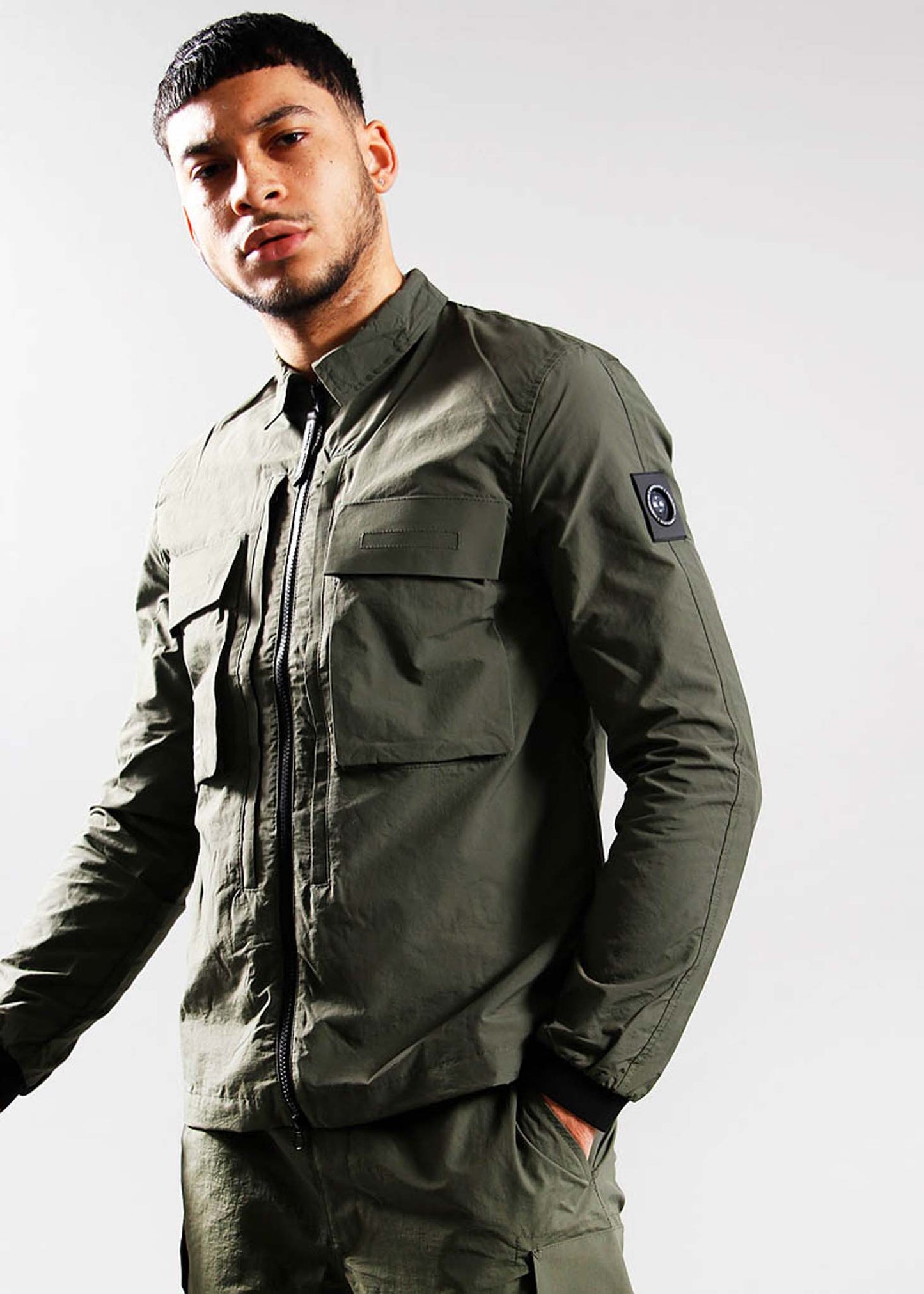 Marshall Artist Overshirts Forte polyamide overshirt - khaki