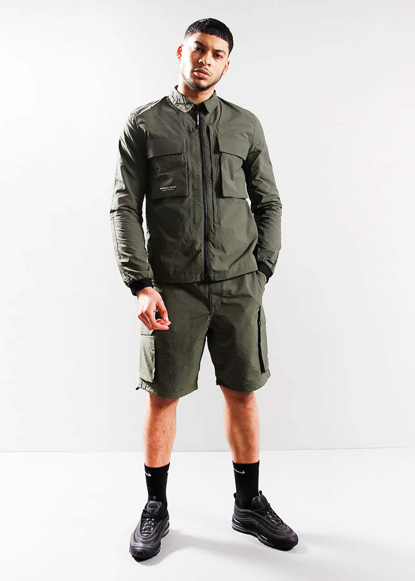 Marshall Artist Overshirts Forte polyamide overshirt - khaki