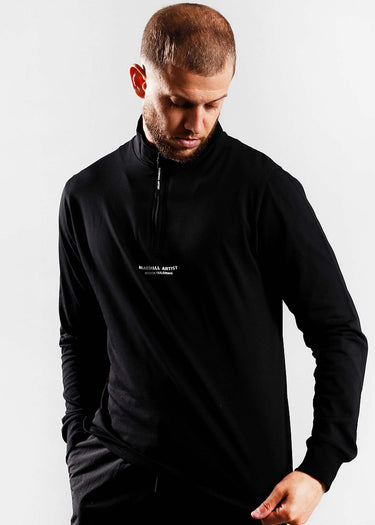 Marshall Artist Truien Siren 1/4 zip - black