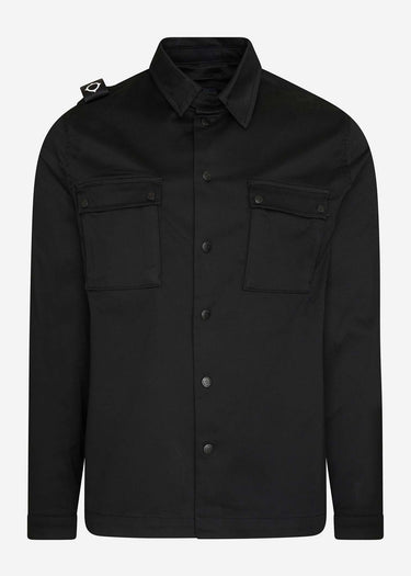 MA.Strum Overshirts  DH two pocket overshirt - jet black