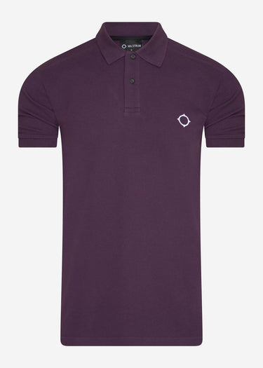 MA.Strum Polo's  SS pique polo - aubergine