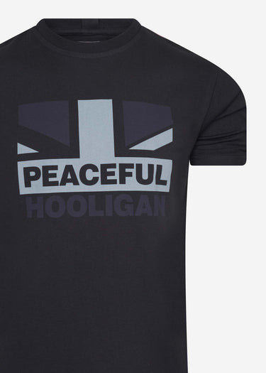 Peaceful Hooligan T-shirts Flag t-shirt - black
