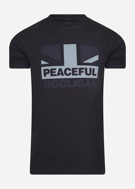 Peaceful Hooligan T-shirts  Flag t-shirt - black 
