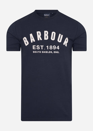 Barbour T-shirts  Ridge logo tee - navy