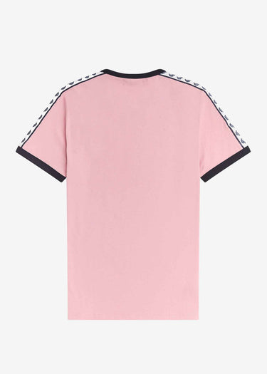 Fred Perry T-shirts Taped ringer t-shirt - chalky pink