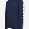 Fred Perry Longsleeve Tees Taped longsleeve tee - carbon blue