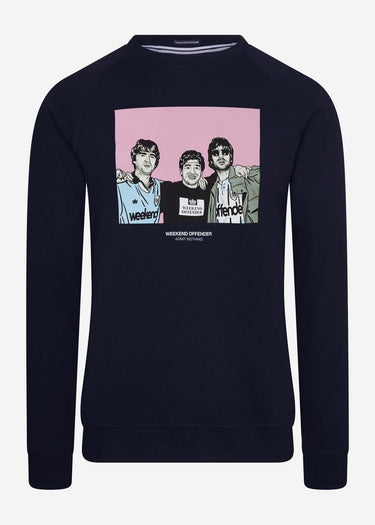 Weekend Offender Truien  Diego sweat - navy