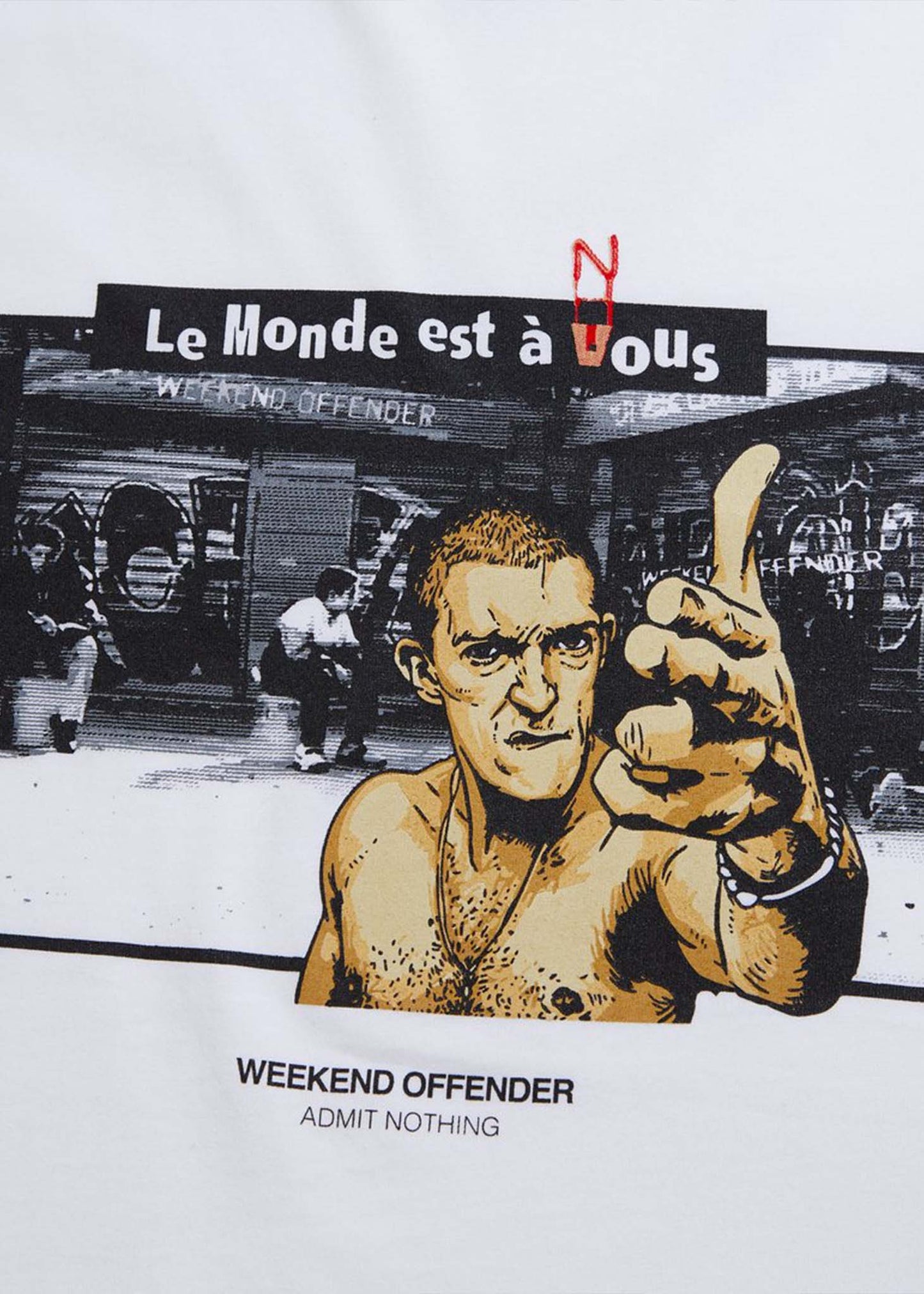weekend offender t-shirt la haine