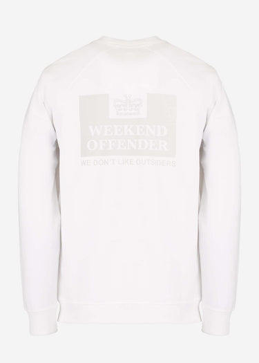Weekend Offender Truien Leo Gregory special sweat - white