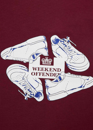 Weekend Offender T-shirts  Anacleti tee - claret