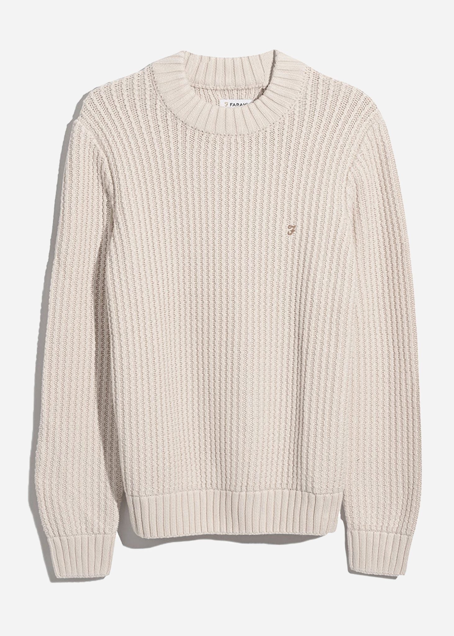 Farah Truien  Sweater burlington fisherman - cream 