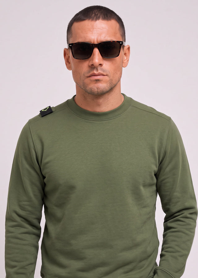 MA.Strum Truien Training crew sweatshirt - bronze green