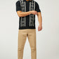 Ben Sherman Polo's  Argyle jacquard polo - black 