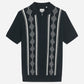 Ben Sherman Polo's  Argyle jacquard polo - black 