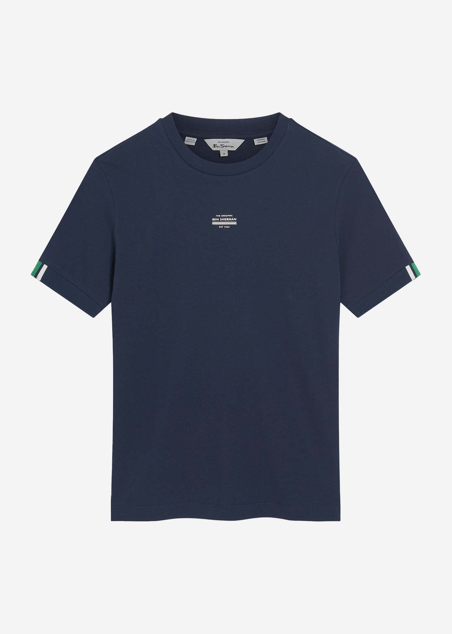 Ben Sherman T-shirts Tipped pique tee - dark navy