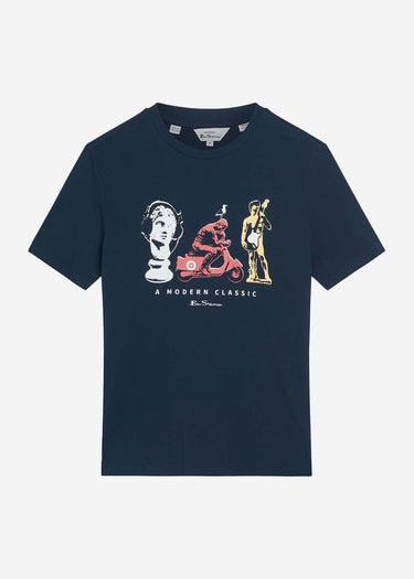 Ben Sherman T-shirts Statue tee - dark navy