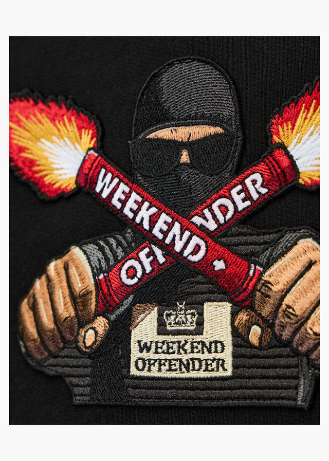 Weekend Offender Hoodies Fulgar hoodie - black