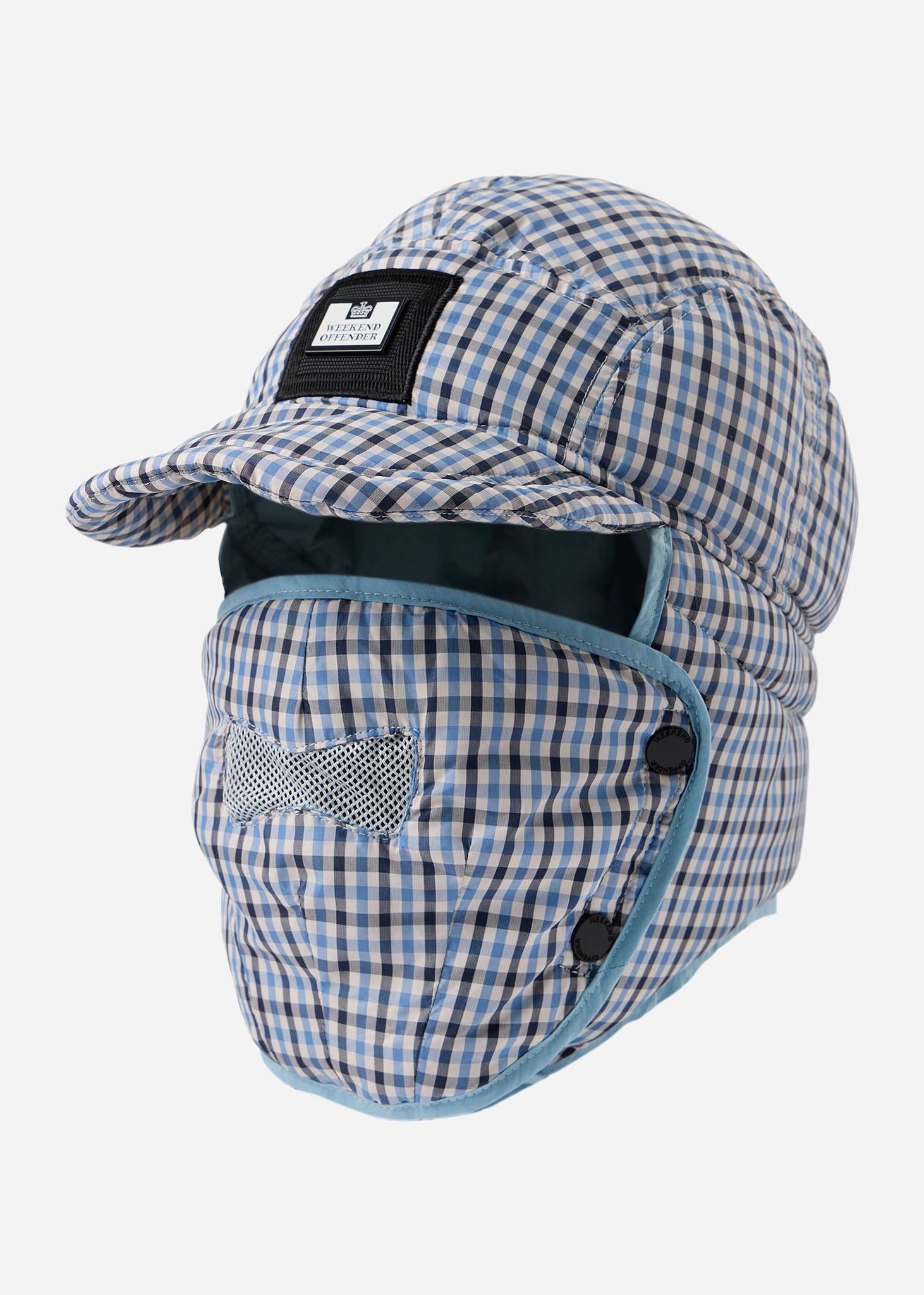 Weekend Offender Mutsen  Zabit check - blue house check 