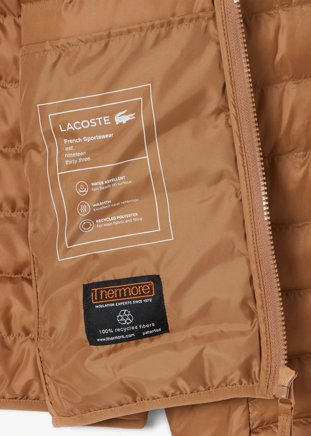 Lacoste Jassen Puffer jacket - dark tate