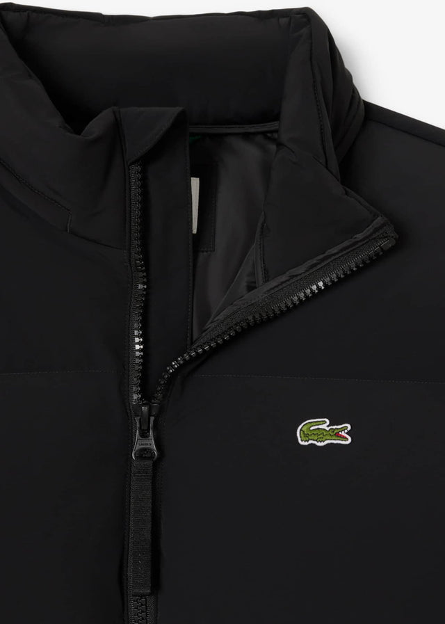 Lacoste Jassen Water-repellent packable hood down jacket - black