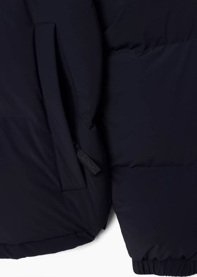 Lacoste Jassen Water-repellent packable hood down jacket - abysm
