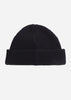 Fred Perry Mutsen  Patch brand waffle knit beanie - oatmeal dark caramel 