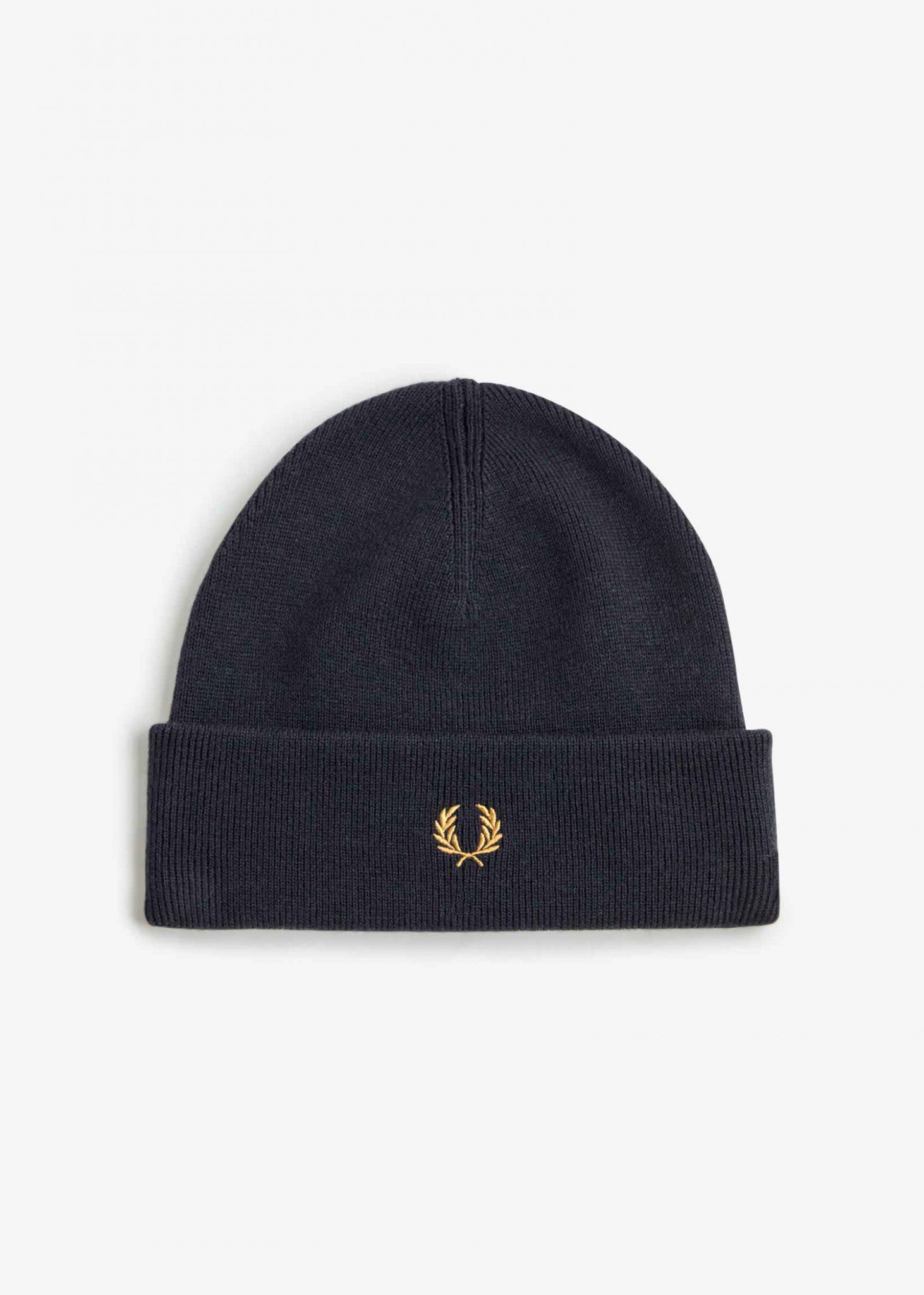 Fred Perry Mutsen  Classic beanie - black dark caramel 