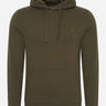 Lyle & Scott Hoodies  Tonal eagle pullover hoodie - olive 