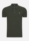 Lyle & Scott Polo's  Grid texture polo shirt - mountain moss 