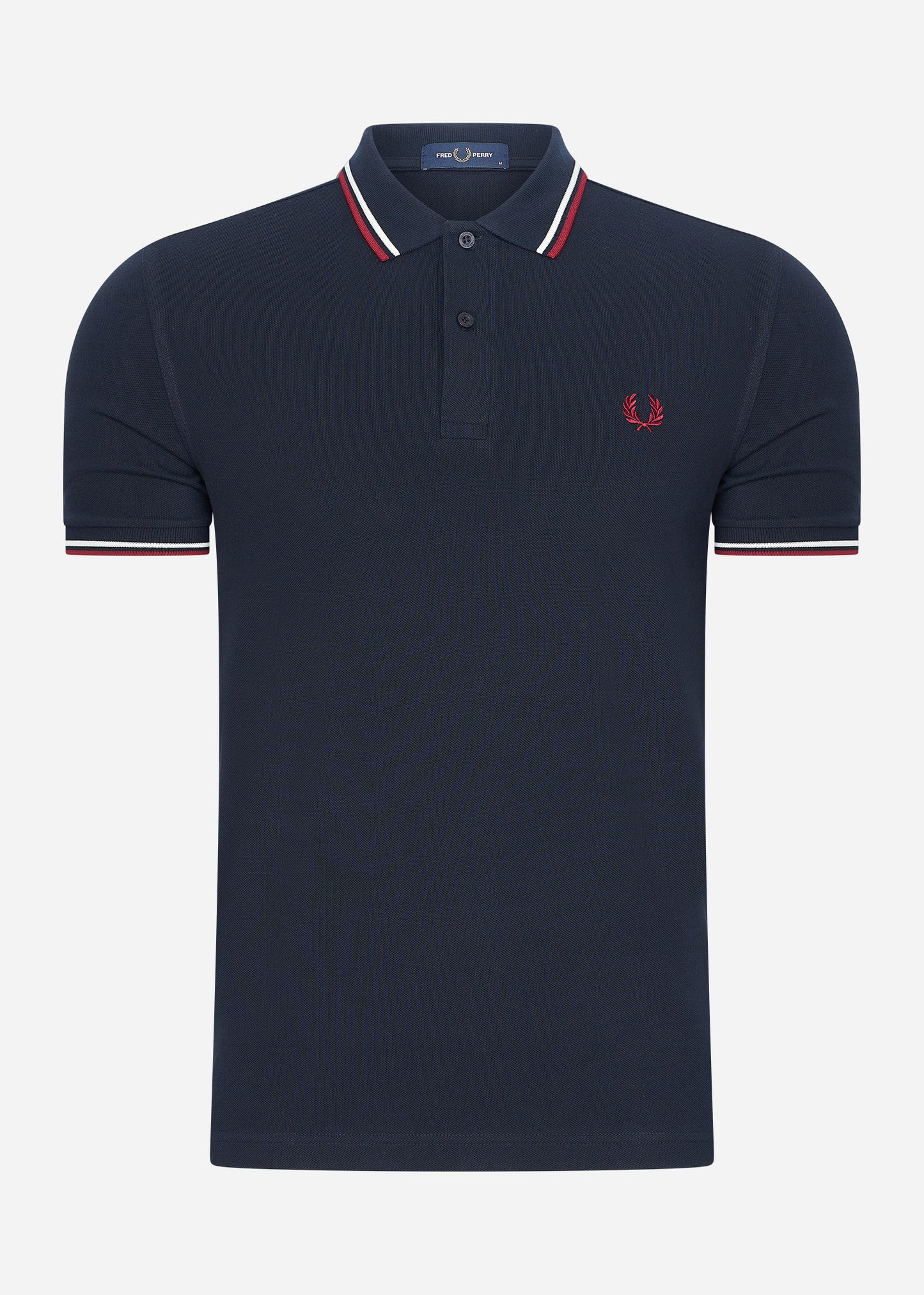 Fred Perry Polo's  Twin tipped fred perry shirt - navy snow white burnt red 