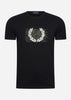 Fred Perry T-shirts  Fred perry graphic t-shirt - black 