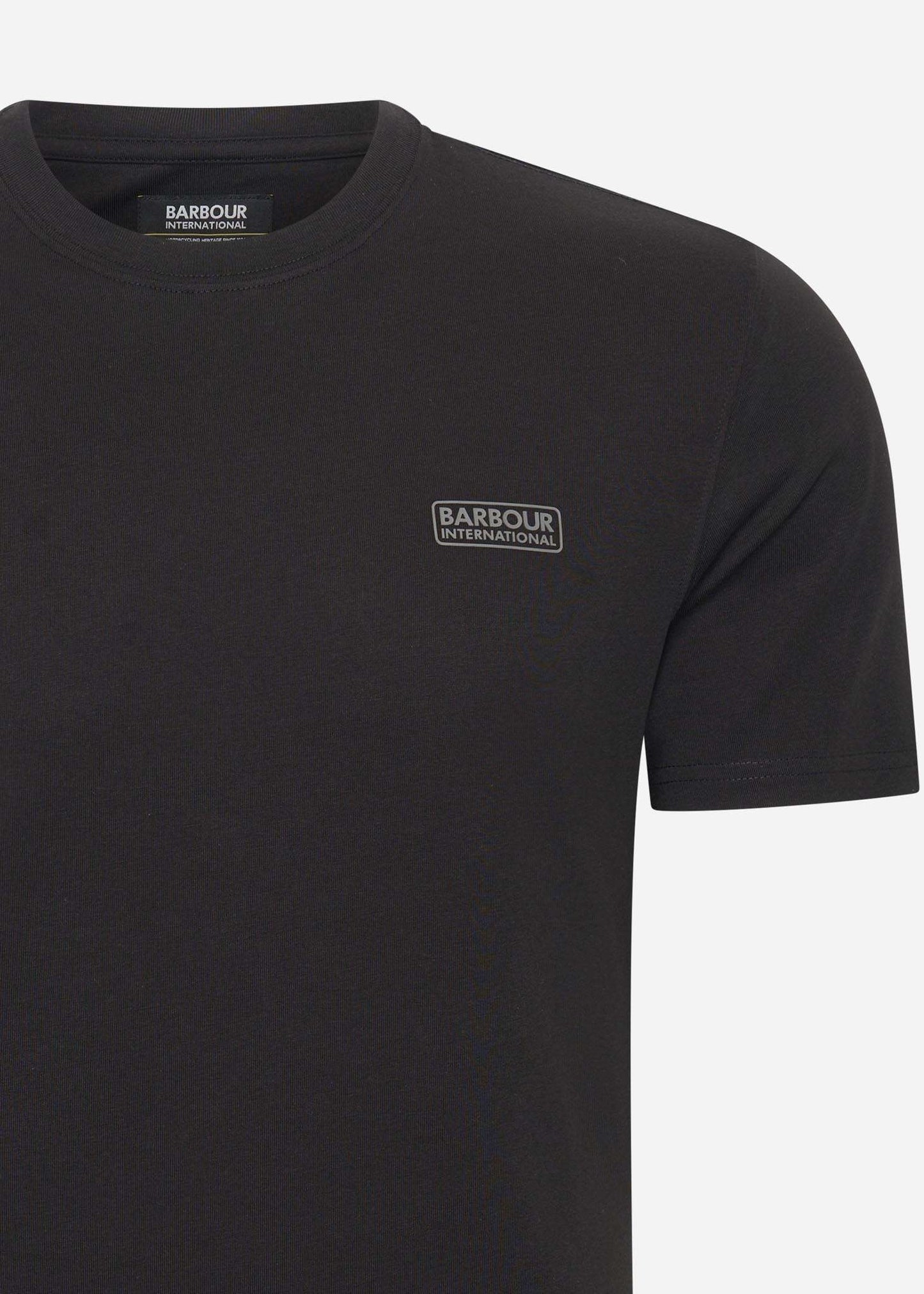 Barbour International T-shirts  Small logo tshirt - black pewter 