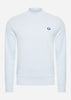 Fred Perry Truien  Laurel wreath graphic high nec - light ice 