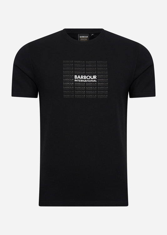Barbour International T-shirts  Multi tee - black 