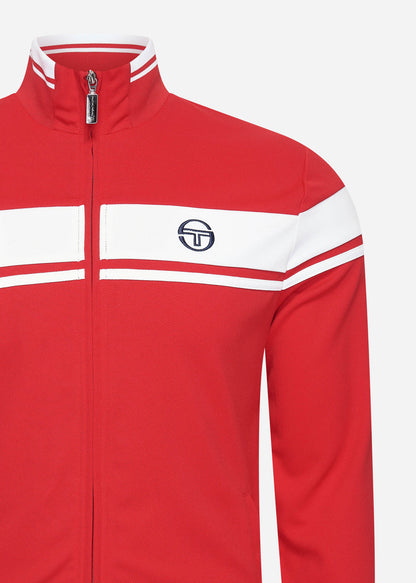 Sergio Tacchini Vesten  Damarindo track top - red white 