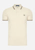 Fred Perry Polo's  Twin tipped fred perry shirt - oatmeal nut flake field green 