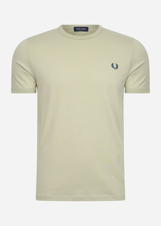 Fred Perry T-shirts  Ringer t-shirt - light oyster 