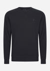 Lyle & Scott Truien  Tonal eagle crew neck sweatshirt - jet black 