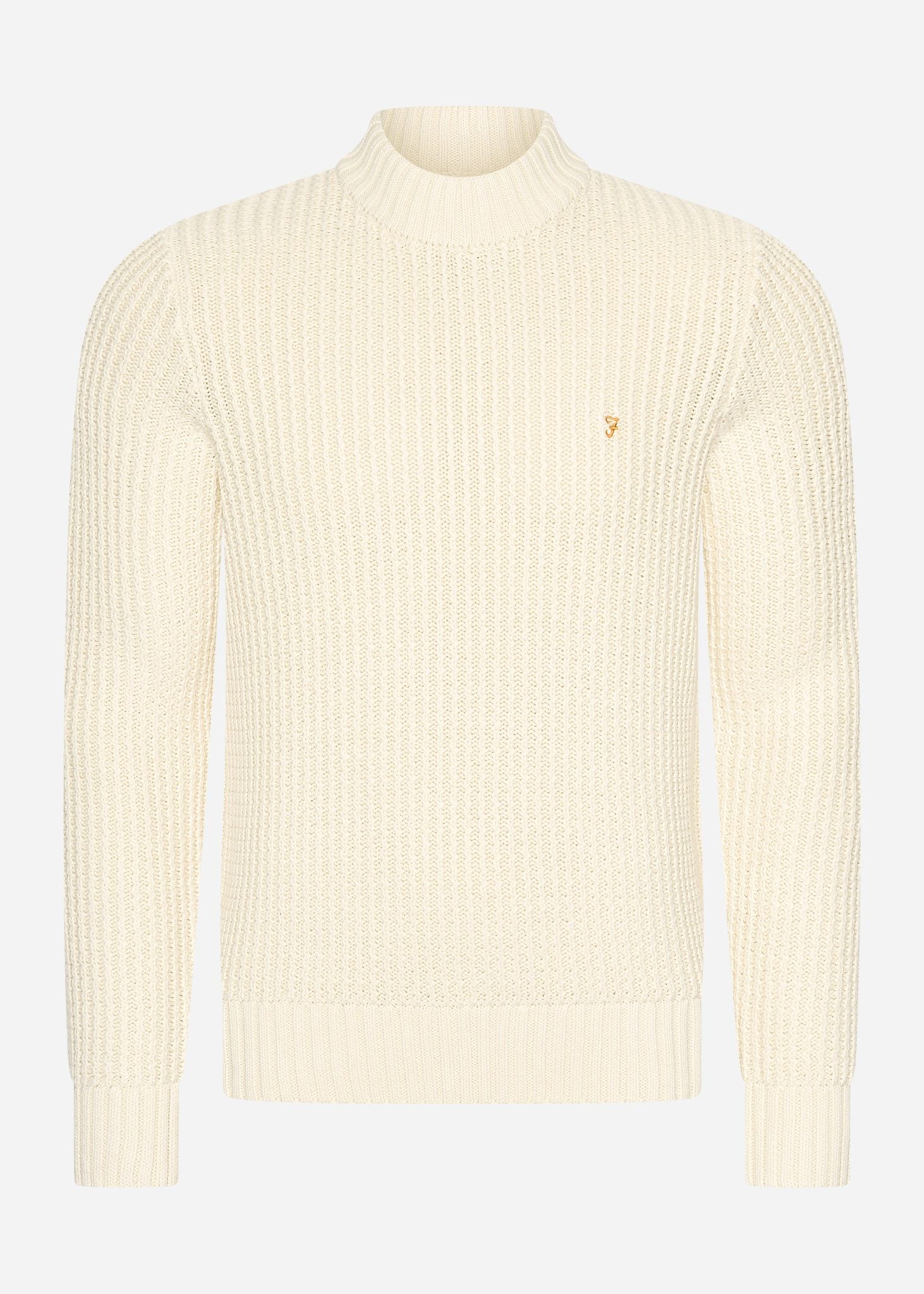 Farah Truien  Sweater burlington fisherman - cream 