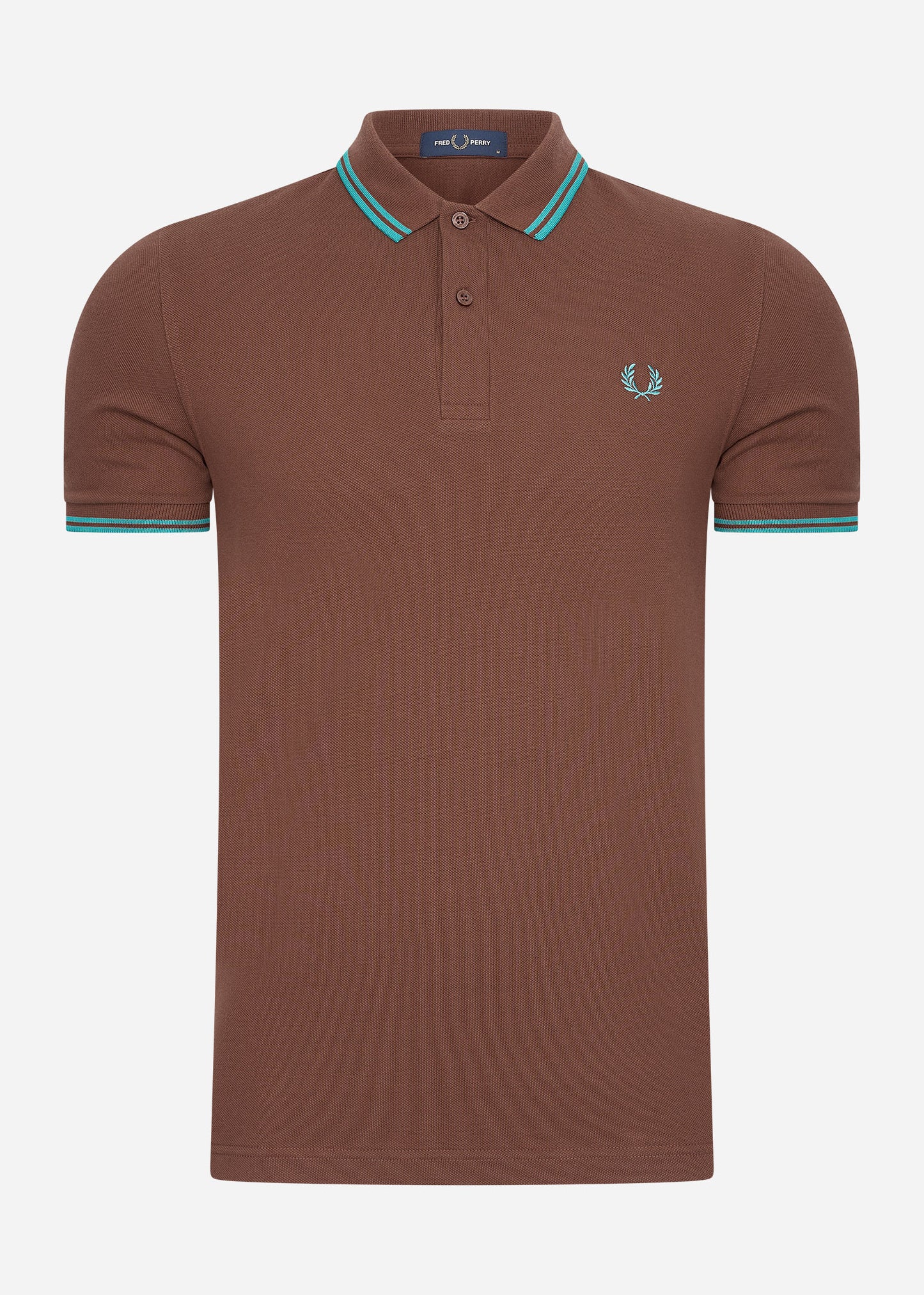 Fred Perry Polo's  Twin tipped fred perry shirt - whisky brown deep mint 