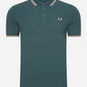 Fred Perry Polo's  Twin tipped fred perry shirt - petrol blue 