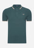 Fred Perry Polo's  Twin tipped fred perry shirt - petrol blue 