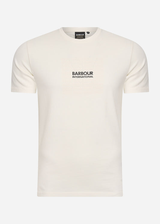 Barbour International T-shirts  Multi tee - whisper white 