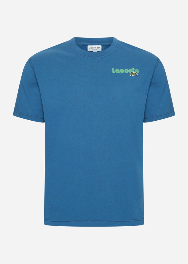 Lacoste T-shirts  Lacoste backprint tee - globe 